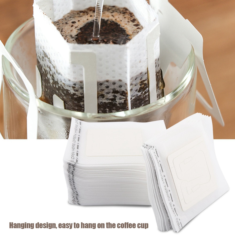 Coffee Tea Bags - مجموعة من 50 قطعة أكياس تقطير