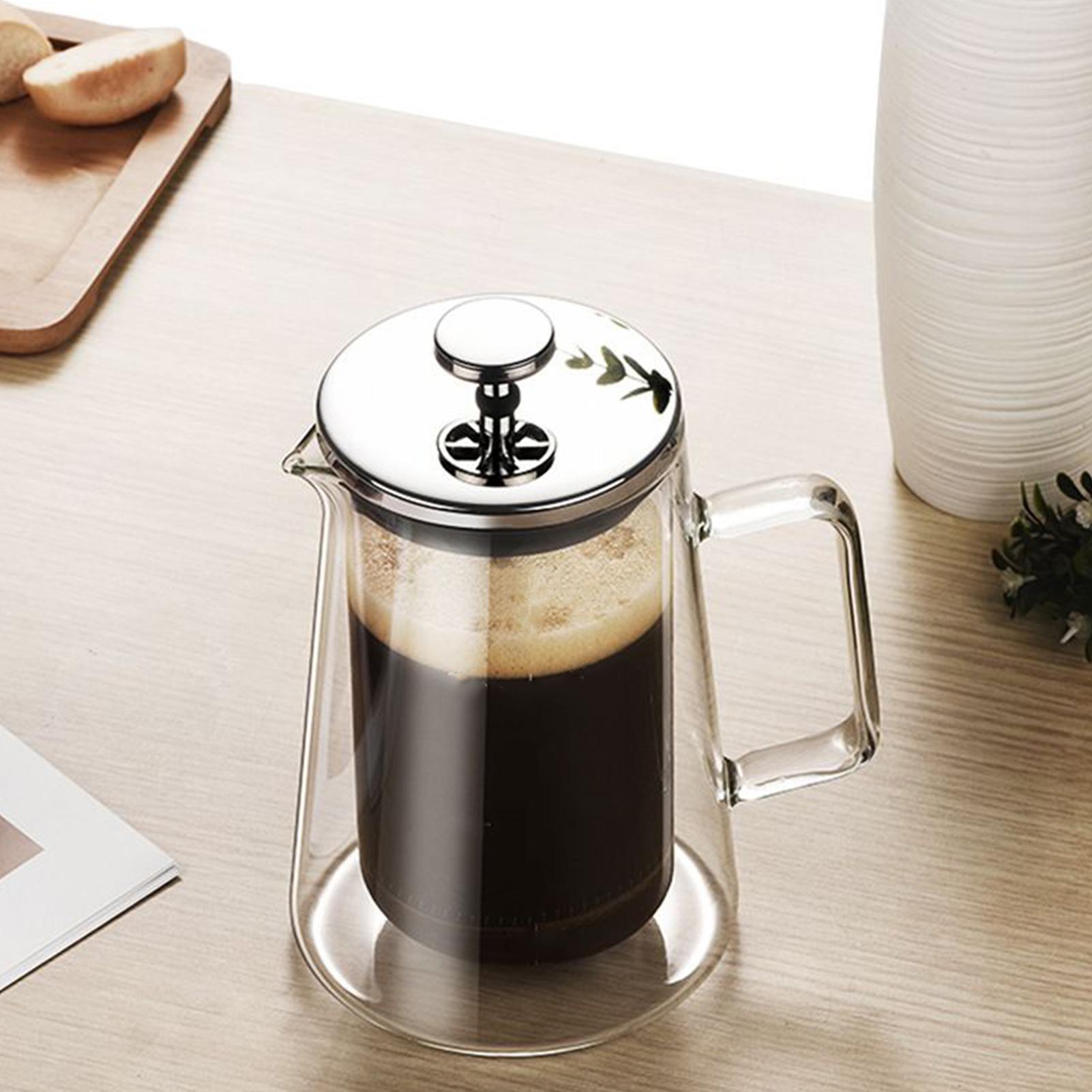 Coffee Tea Home - مكابس قهوة زجاجية من الفولاذ المقاوم