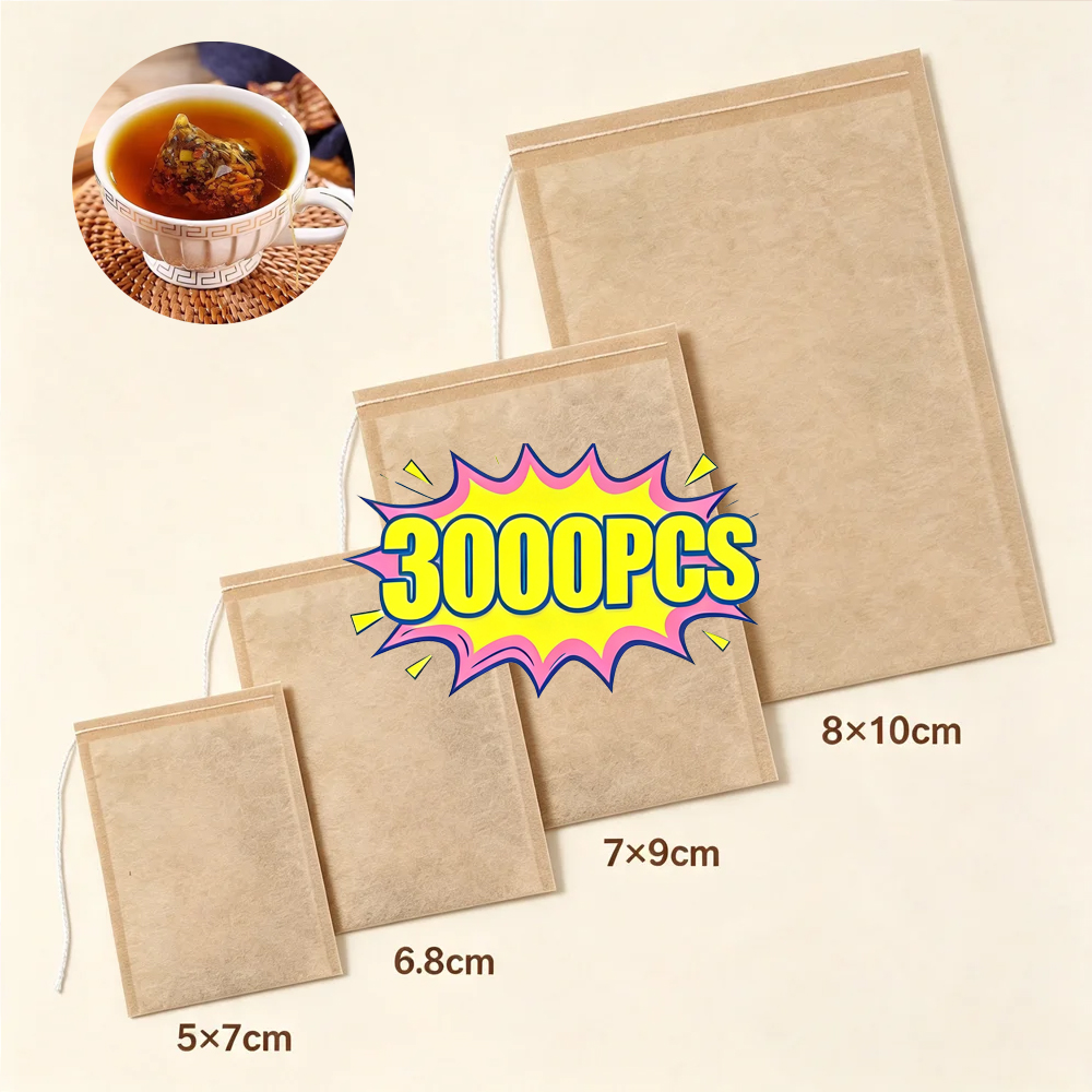 Coffee Tea Spices - 100/3000 قطعة من أكياس فلتر الشاي