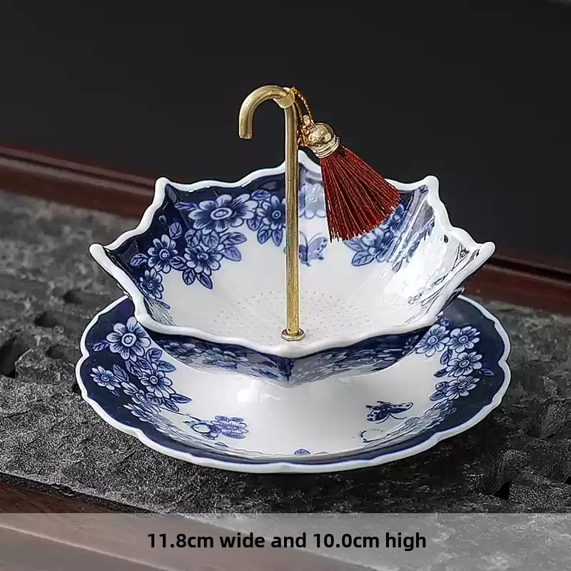 Coffee Tea And Leaf - مصفاة شاي سيراميك صينية على شكل