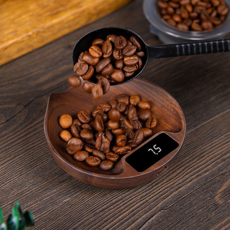 Coffee Tea Beans - ميزان قهوة رقمي، ميزان شاي، بطارية