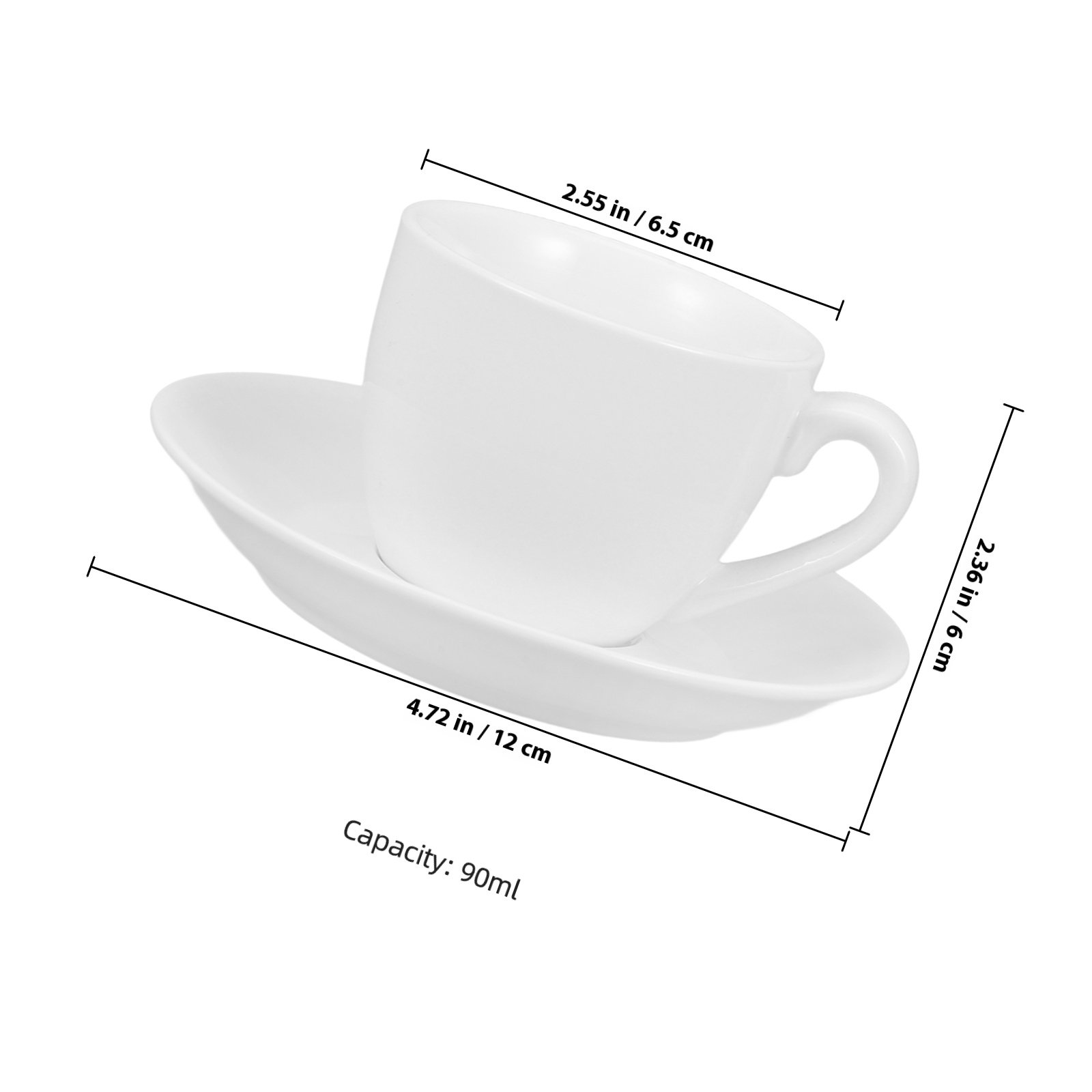 طقم أكواب شاي سيراميك مع صحون، - مراجعة Coffee Tea Home وسعره