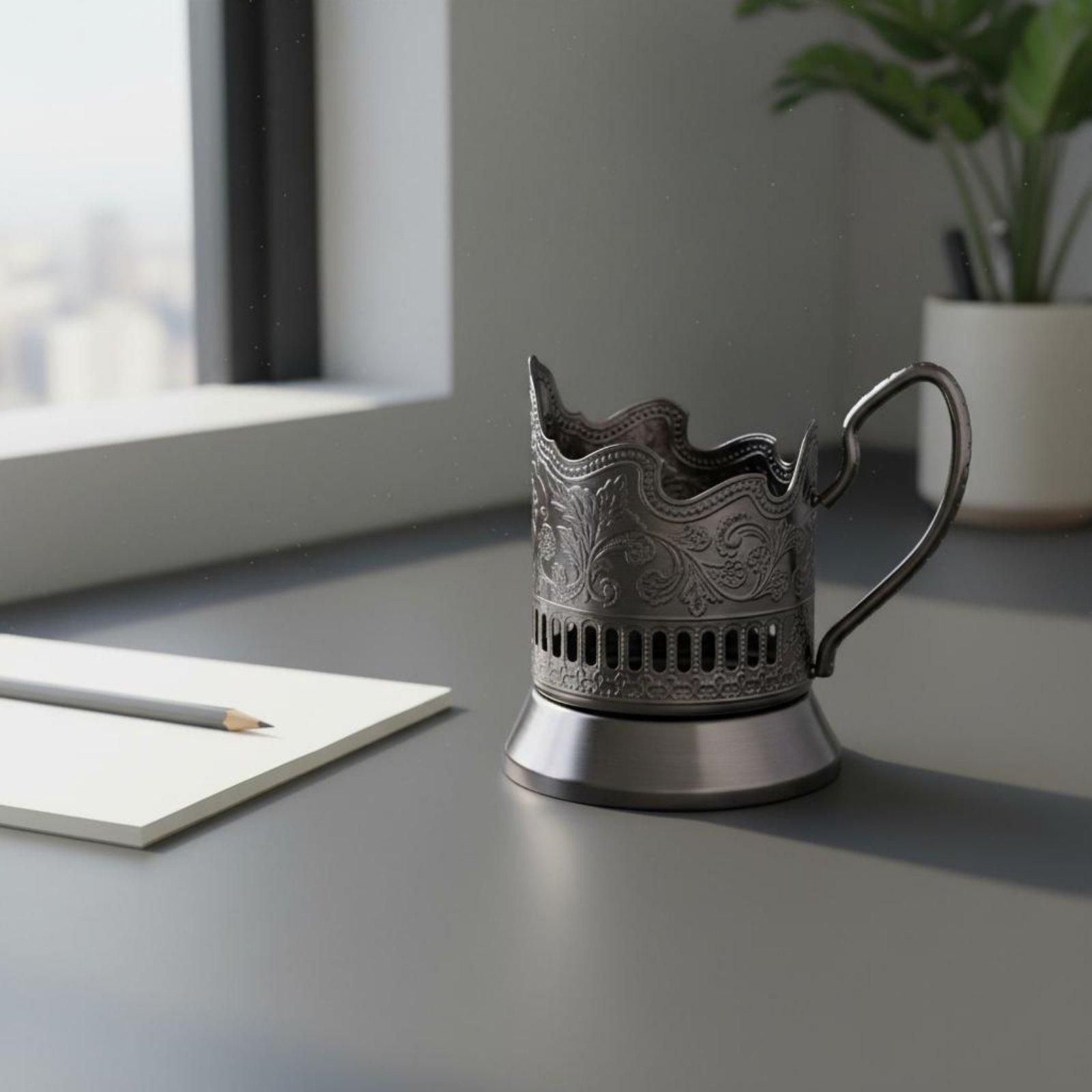 حامل أكواب شاي روسي بتصميم عتي - مراجعة Mug Tea Coffee وسعره