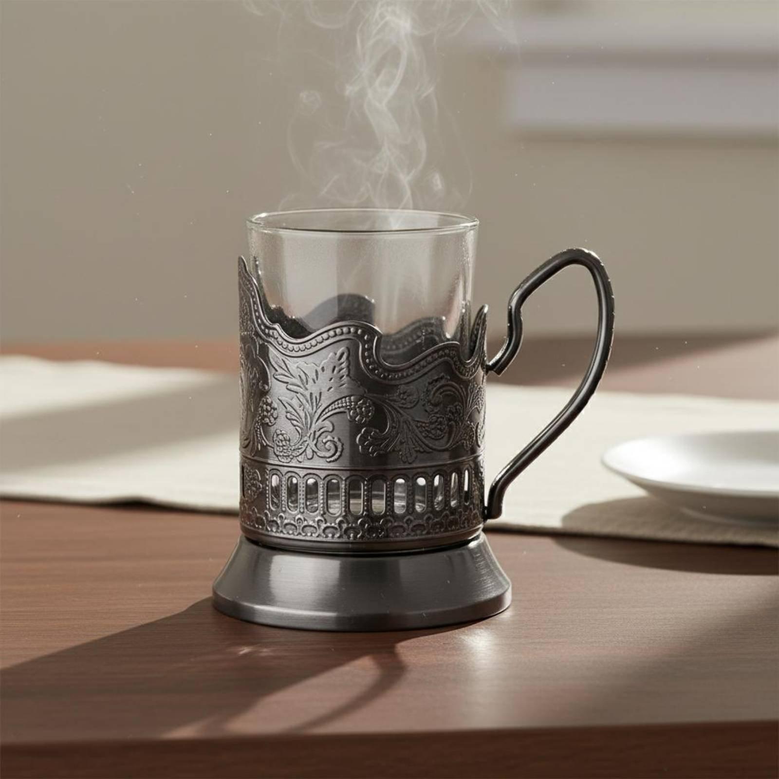 حامل أكواب شاي روسي بتصميم عتي - مراجعة Mug Tea Coffee وسعره