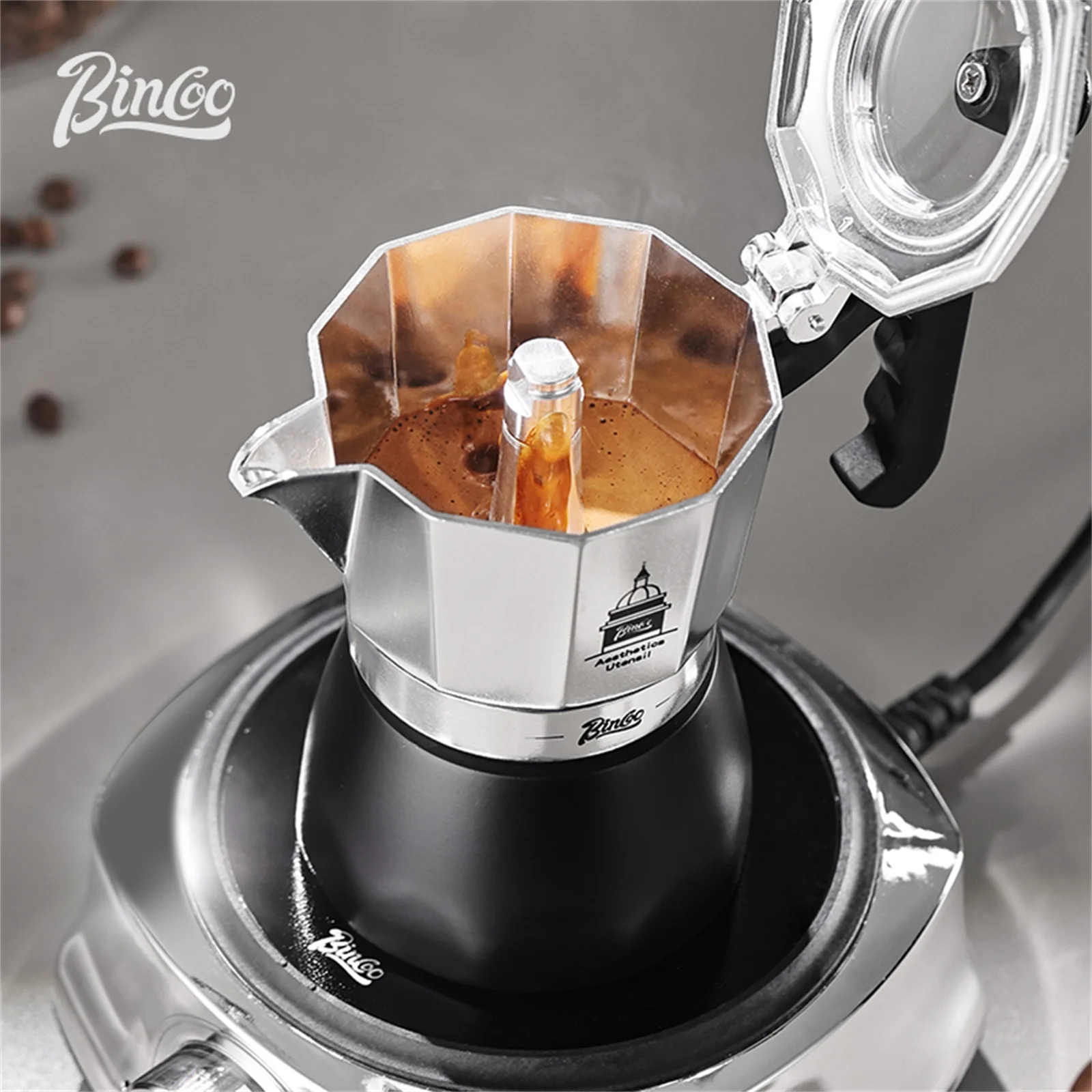 وعاء موكا ذو صمام مزدوج من BIN - مراجعة Coffee Tea Making Machine وسعره