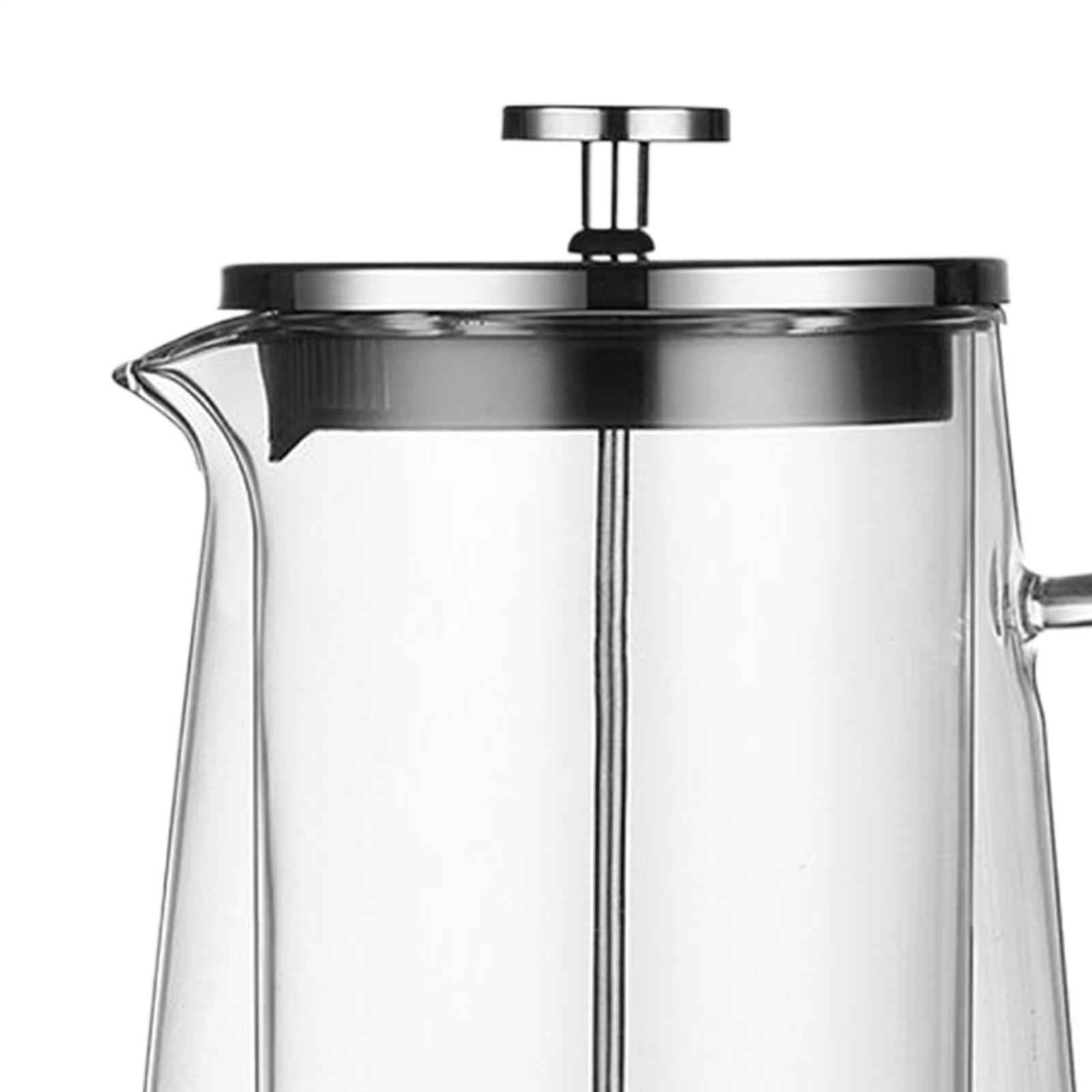 مكابس قهوة زجاجية من الفولاذ ا - مراجعة Coffee Tea Home وسعره