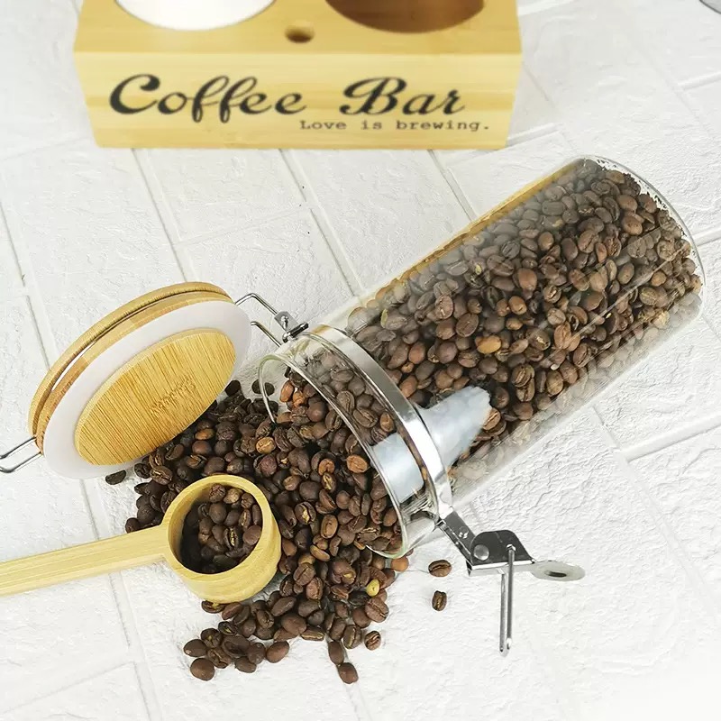 عبوة من برطمانات تخزين القهوة  - مراجعة Coffee Tea Beans وسعره