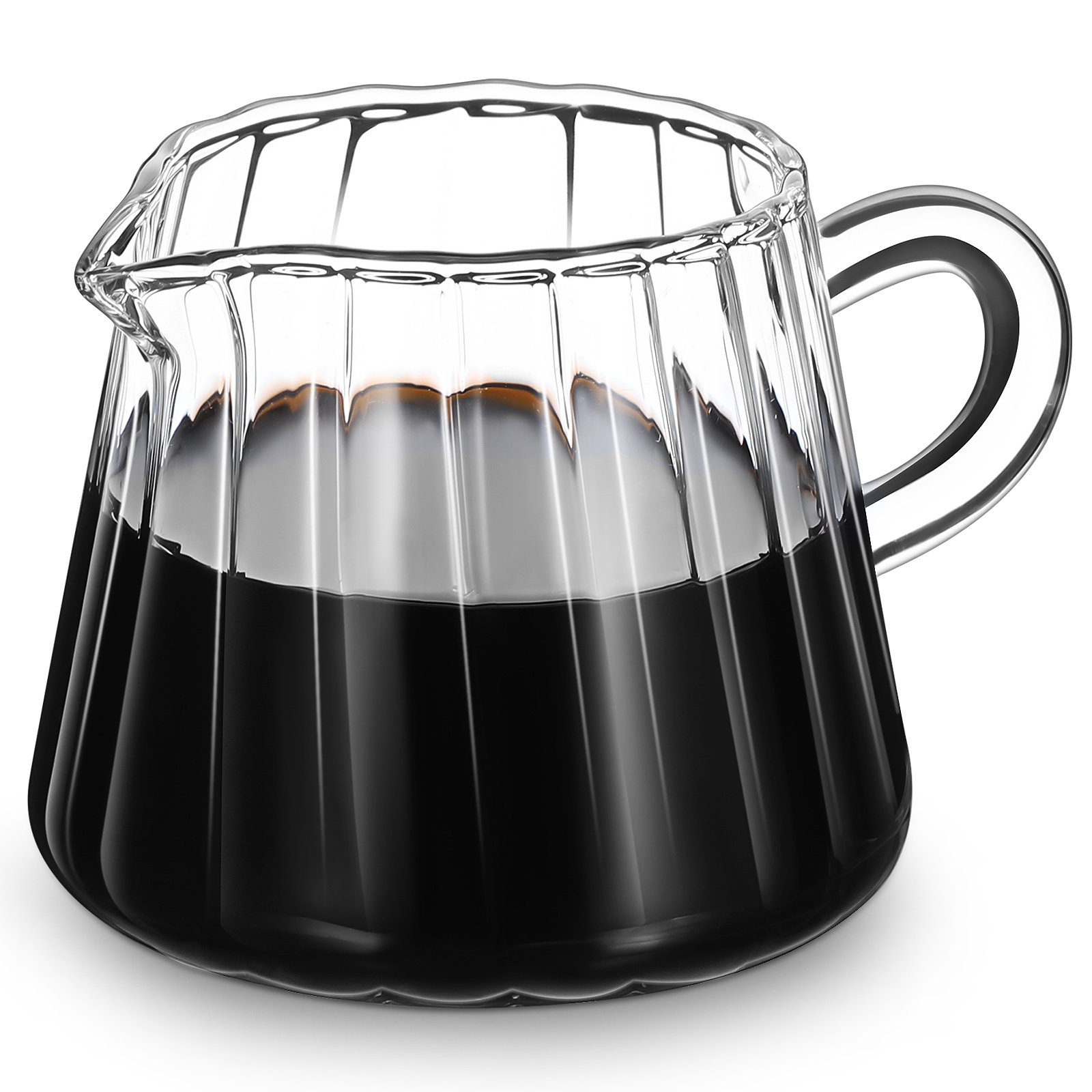 إبريق زجاجي لخفق الحليب، سعة م - مراجعة Coffee Tea Creamer وسعره