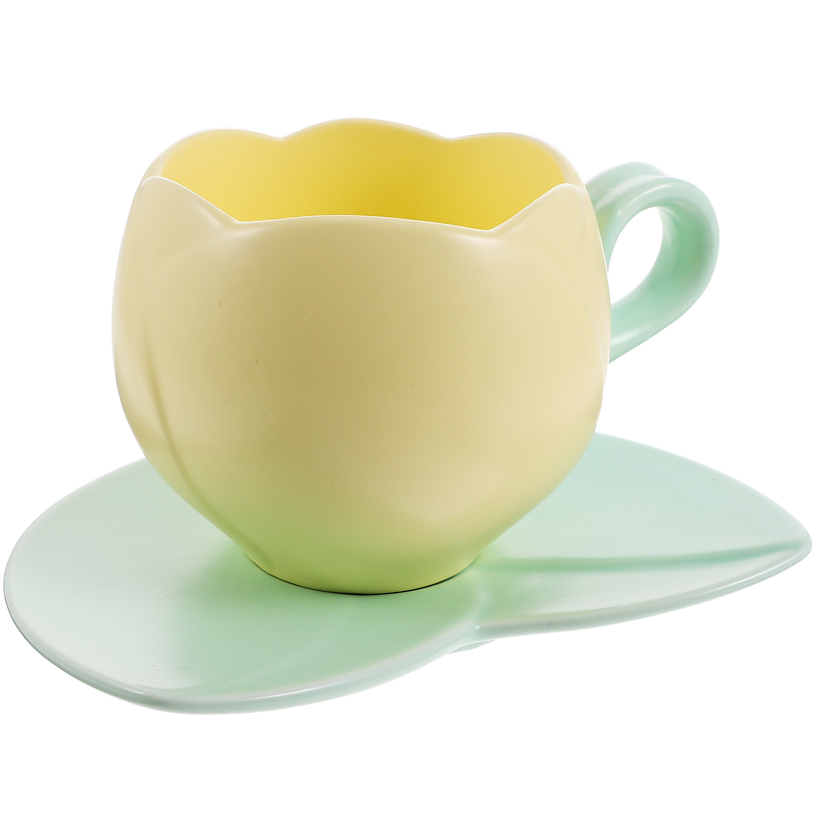 طقم فنجان قهوة سيراميك مع صحن  - مراجعة Coffee Tea Home وسعره