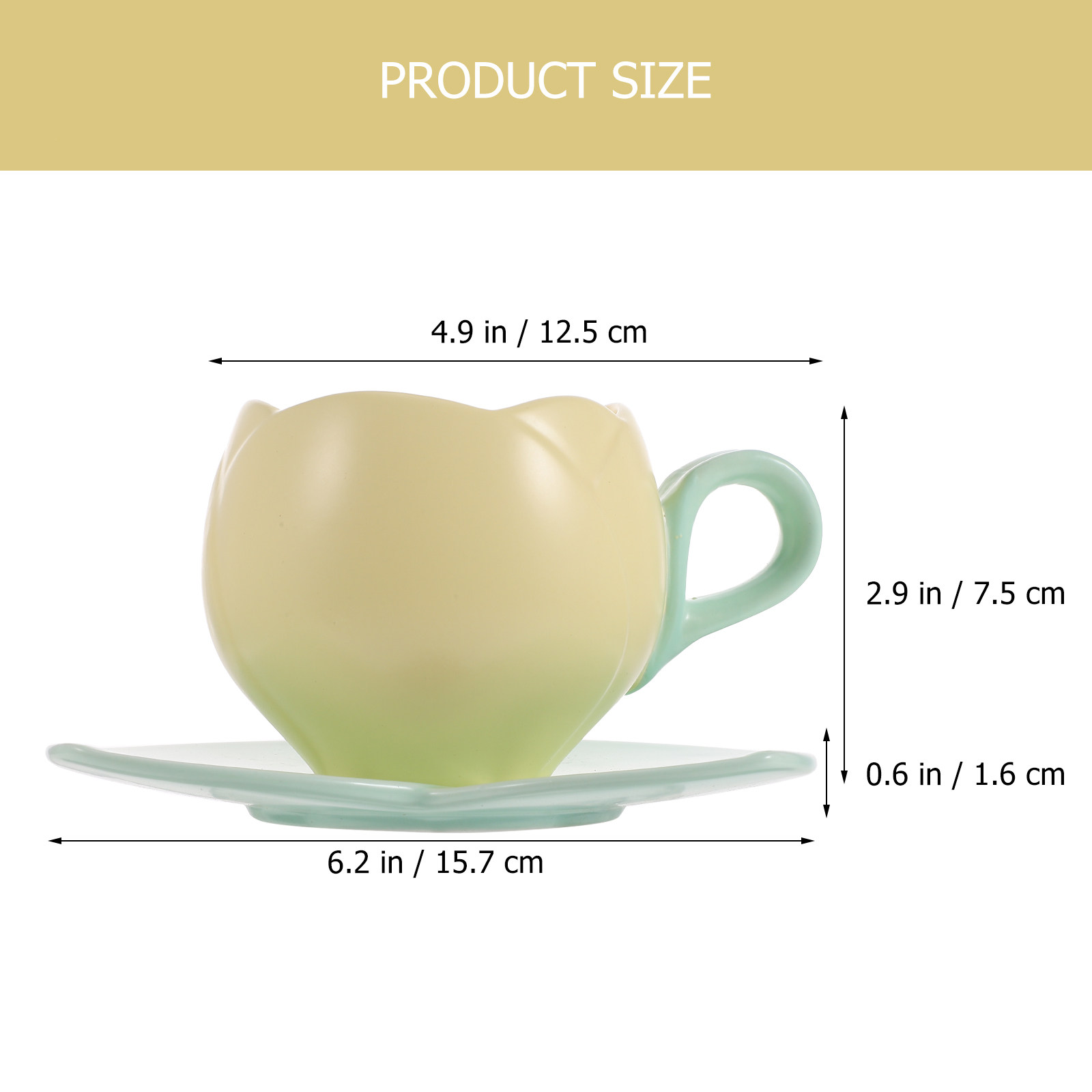 طقم فنجان قهوة سيراميك مع صحن  - مراجعة Coffee Tea Home وسعره