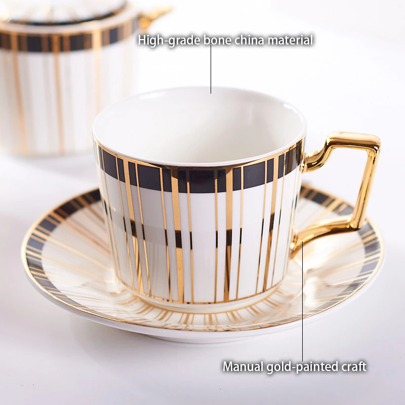 الذهب البطانة العظام الصين طقم - مراجعة Coffee Tea Creamer وسعره