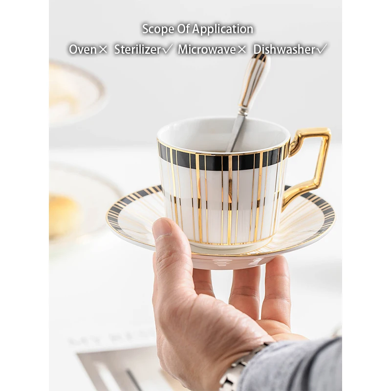 الذهب البطانة العظام الصين طقم - مراجعة Coffee Tea Creamer وسعره