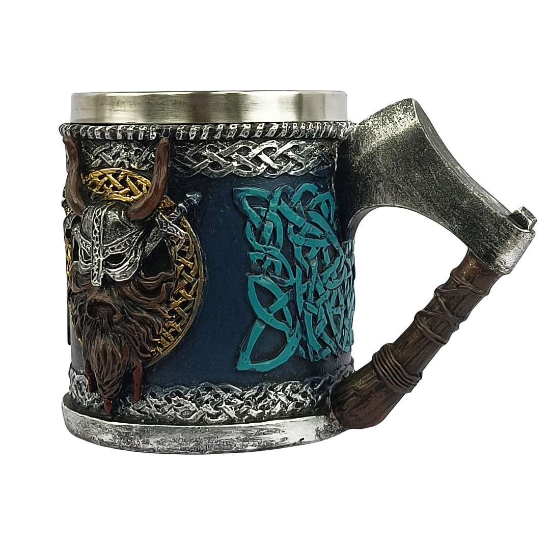 زجاج بيرة فايكنغ ، راتنج فالها - مراجعة Mug Tea Coffee وسعره