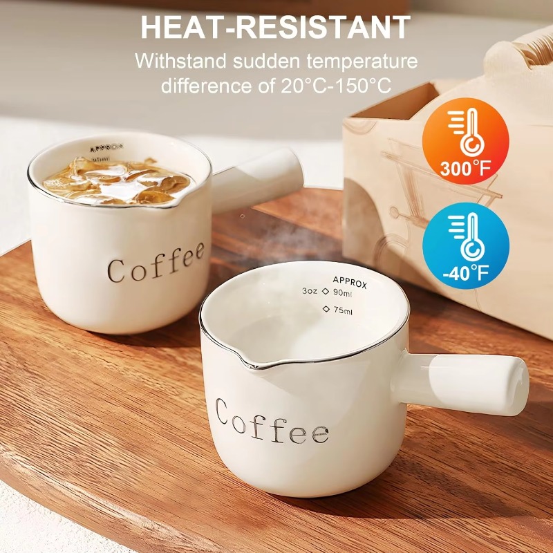 كوب قهوة صغير من السيراميك بمق - مراجعة Coffee Tea Creamer وسعره