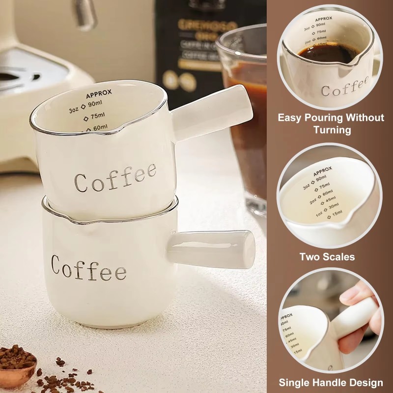 كوب قهوة صغير من السيراميك بمق - مراجعة Coffee Tea Creamer وسعره