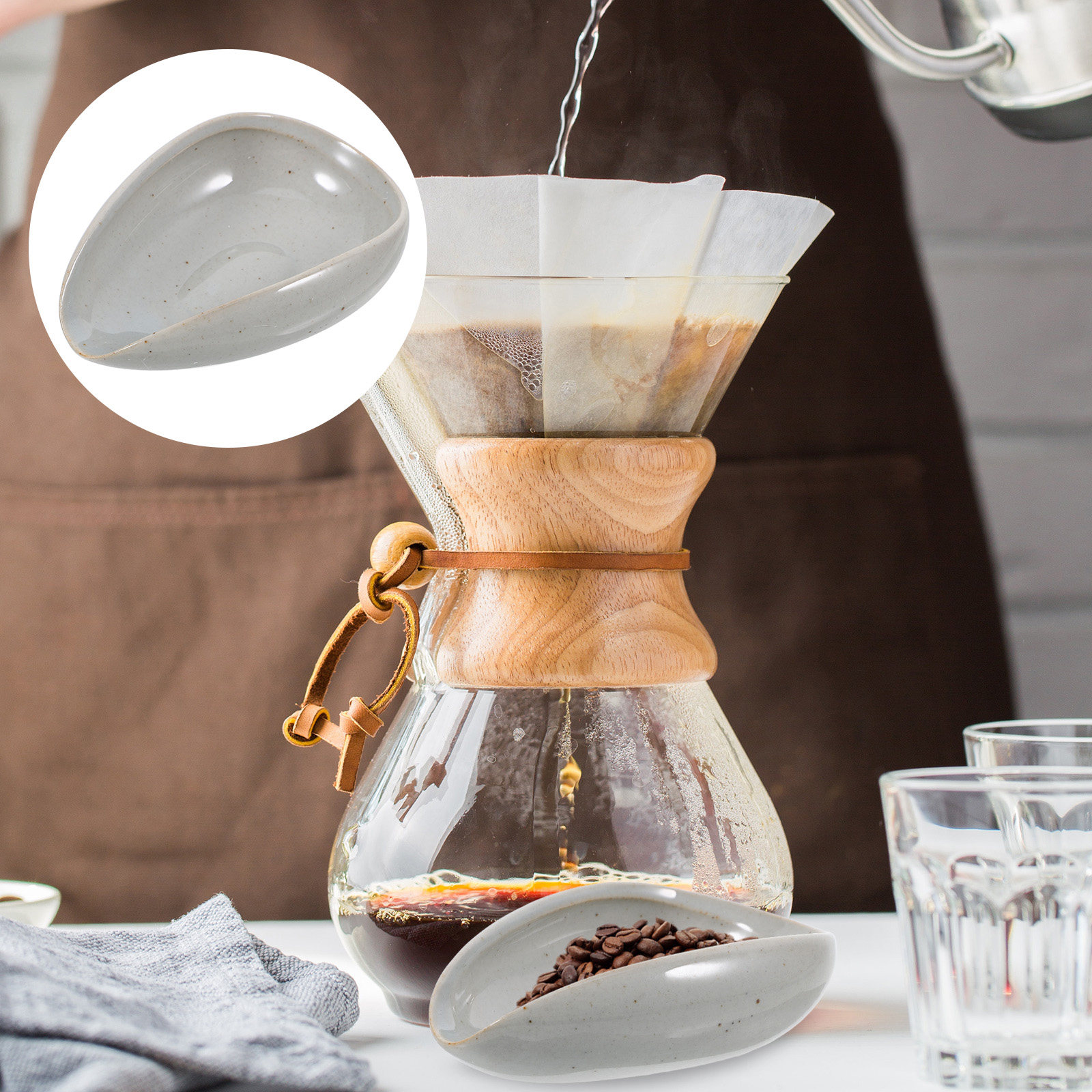 صينية سيراميك لحبوب القهوة، كو - مراجعة Coffee Tea And Leaf وسعره