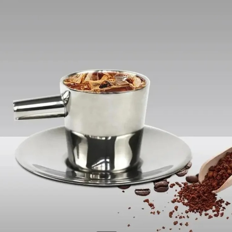 طقم من كوبين للقهوة من الفولاذ - مراجعة Mug Tea Coffee وسعره