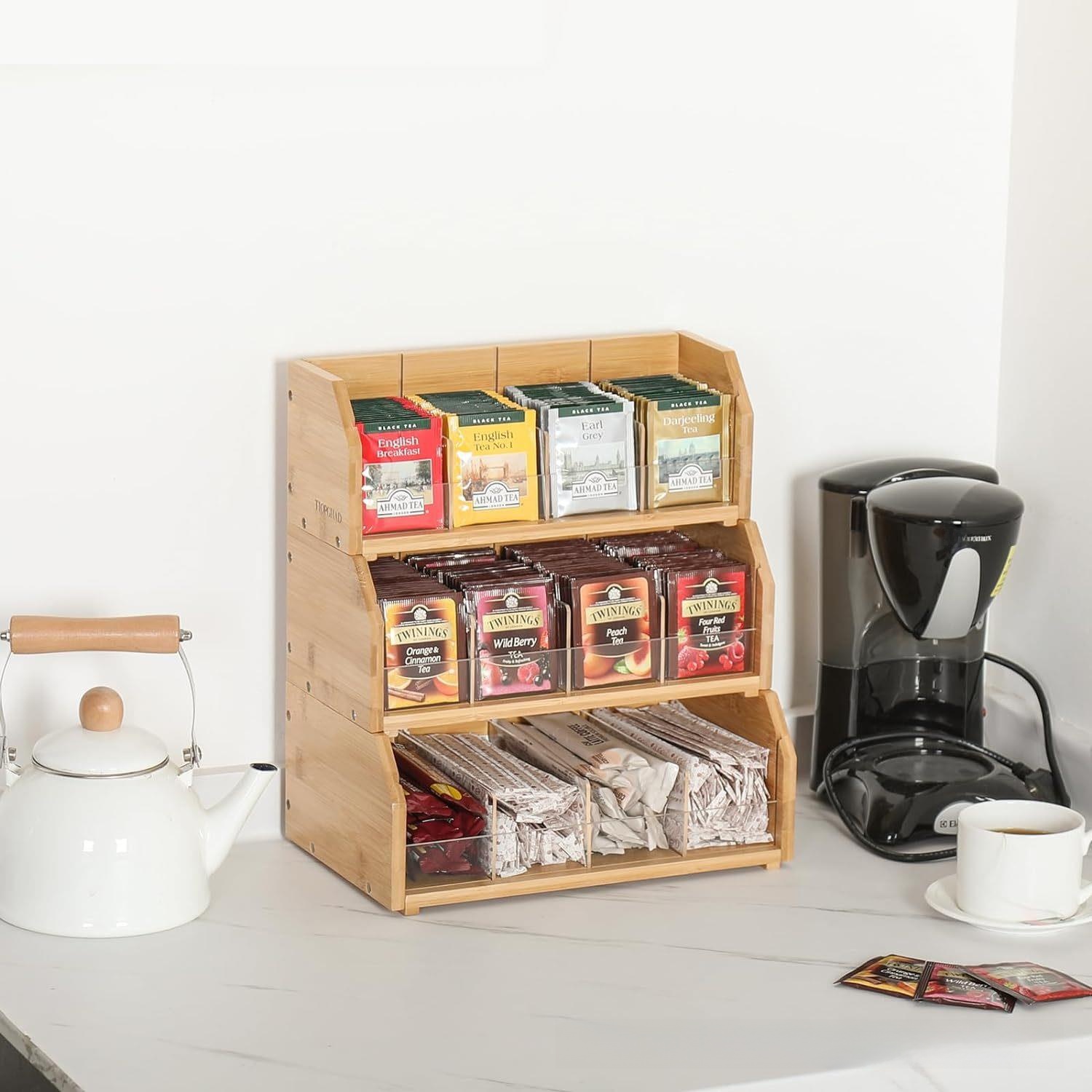 صندوق تخزين أكياس الشاي من الخ - مراجعة Coffee Tea Bags وسعره
