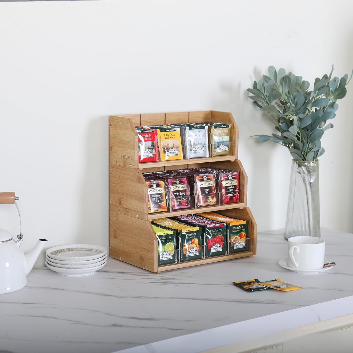 صندوق تخزين أكياس الشاي من الخ - مراجعة Coffee Tea Bags وسعره
