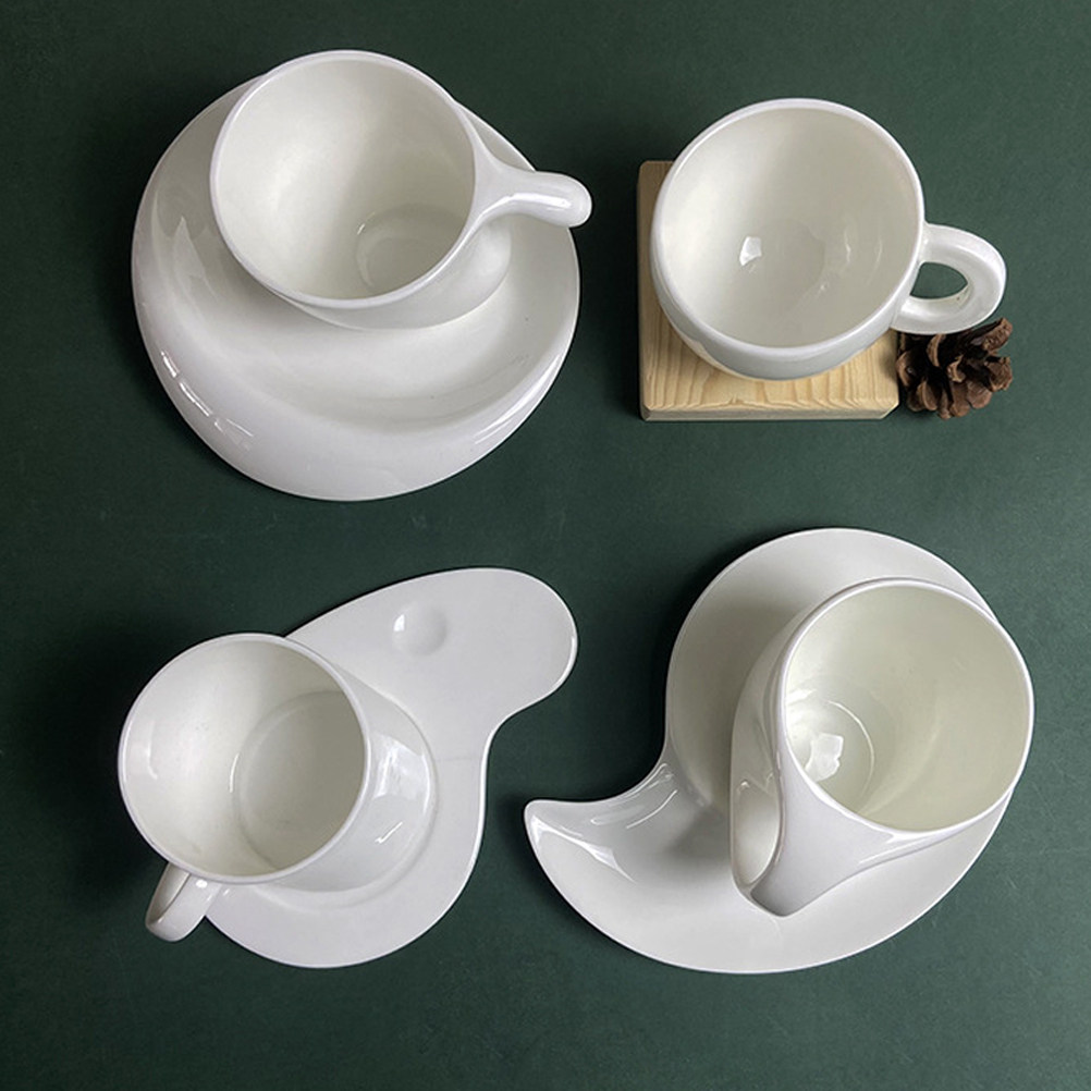 طقم فنجان قهوة سيراميك مع صحن، - مراجعة Coffee Tea Home وسعره