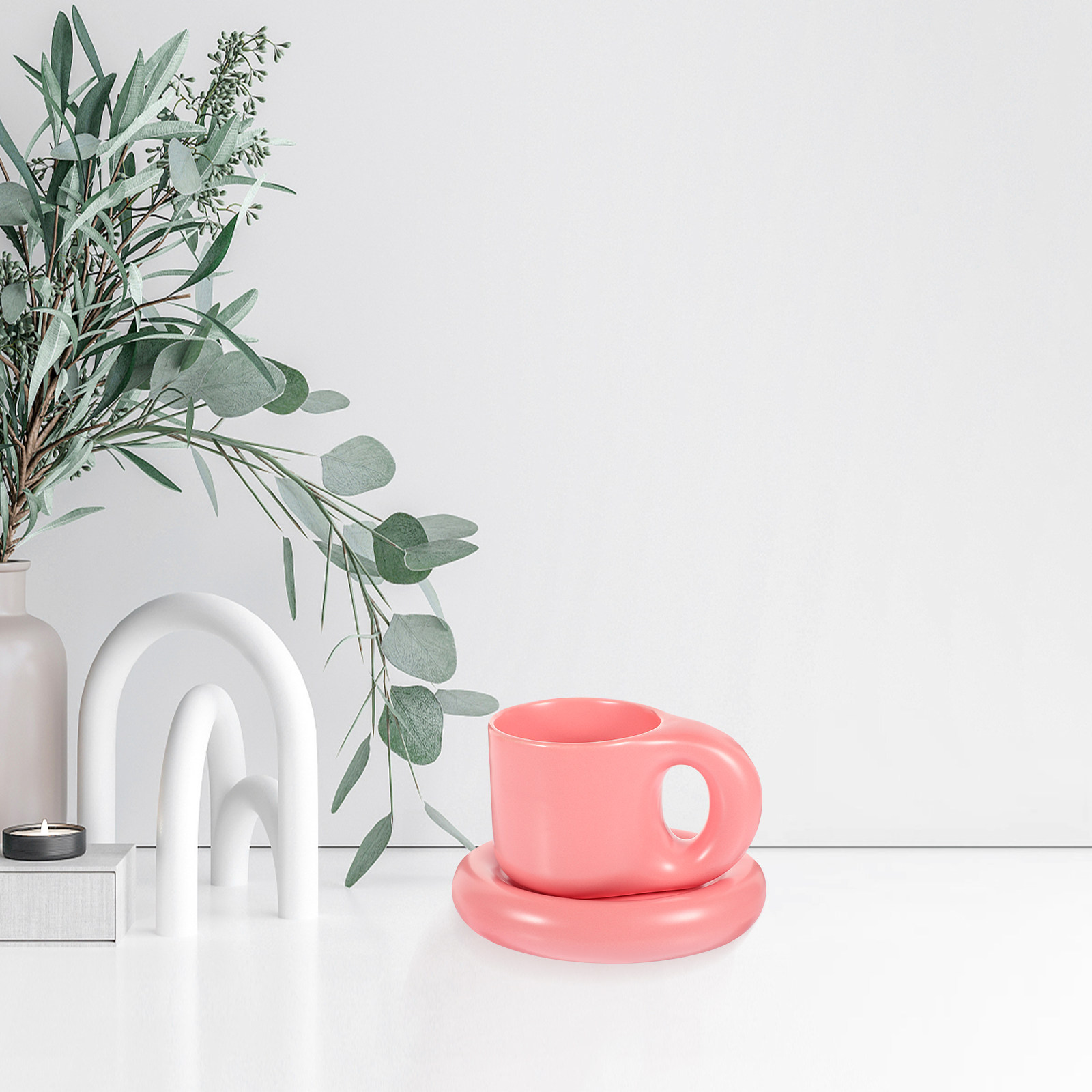 طقم فناجين قهوة سيراميك مع صحو - مراجعة Coffee Tea Home وسعره