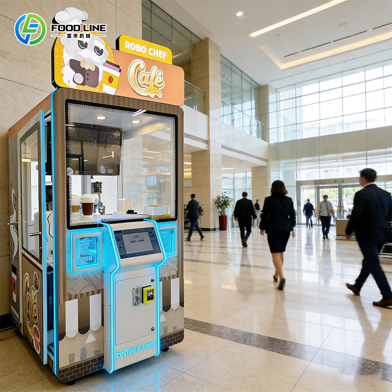 ماكينة بيع القهوة والشاي الأوت - مراجعة Coffee Tea Vending Machine وسعره