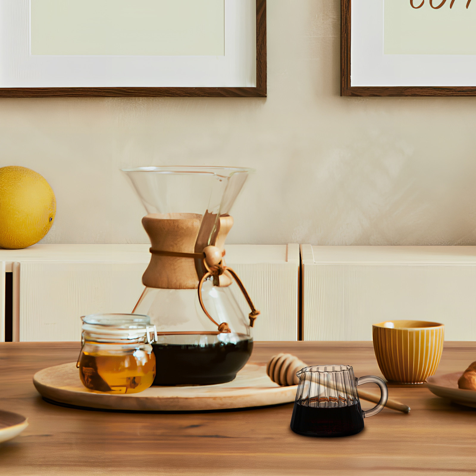 إبريق حليب زجاجي شفاف من البور - مراجعة Coffee Tea Creamer وسعره