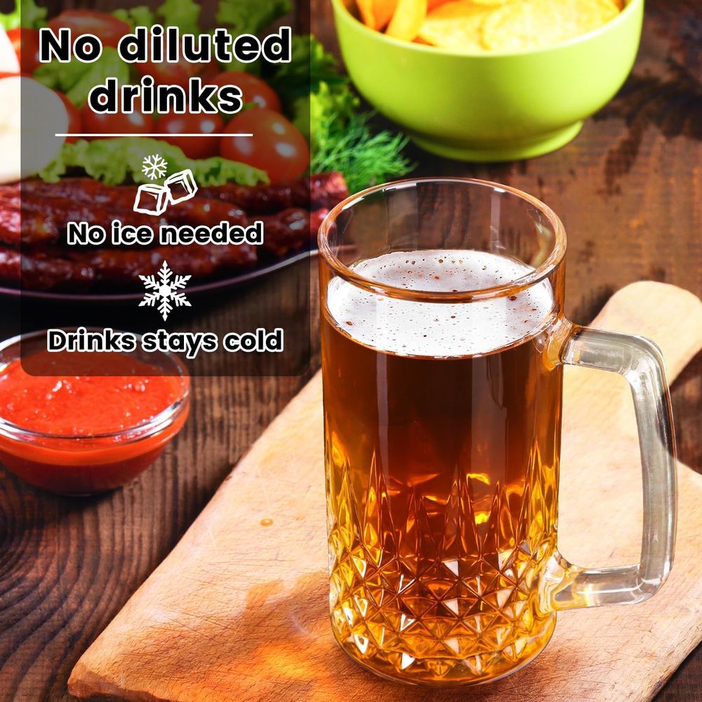 مجموعة من 4 أكواب زجاجية ثقيلة - مراجعة Mug Tea Coffee وسعره